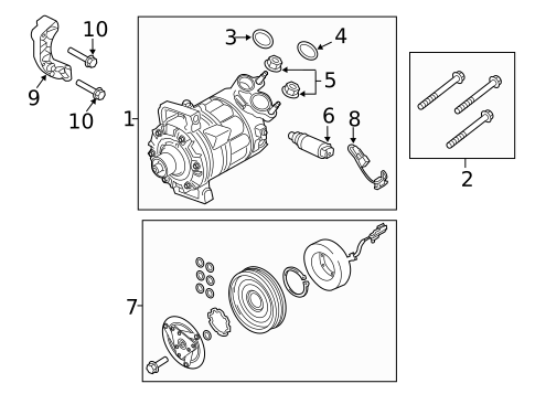 Condenser, Compressor & Lines for 2019 Volvo XC90 #7