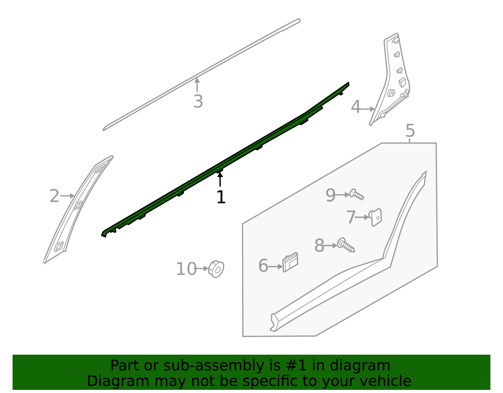 2020-2025 Hyundai Palisade Belt Molding 83220-S8000 | OEM Parts Online