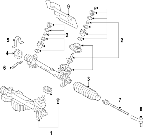 Steering Gear & Linkage for 2011 Volkswagen Jetta #15