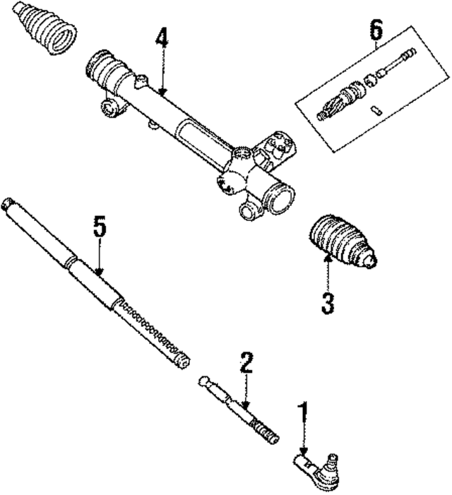 FOZZ3A130A - Steering: Outer Tie Rod for Ford: Mustang Image