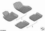 51472464908 - Retrofitting / Conversion / Accessories: Floor Liner Rear for BMW Image