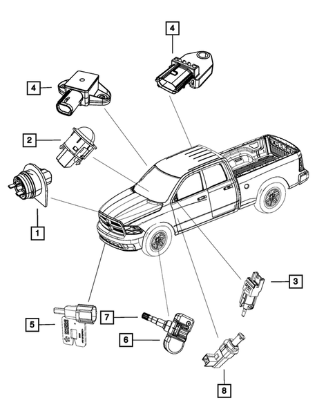 Sensors for 2013 Ram 2500 #0