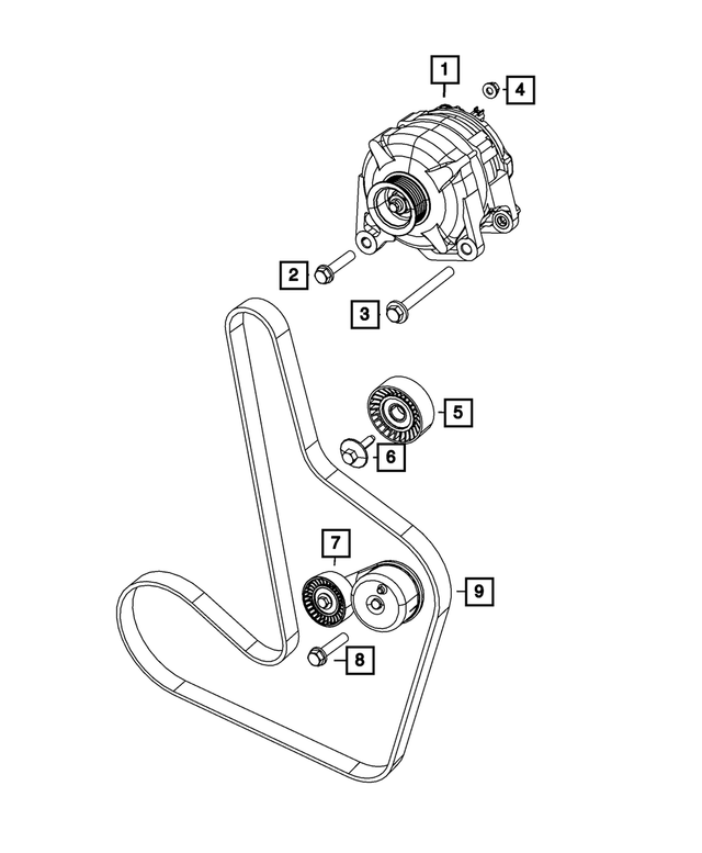 R5033759AB - : Alternator, Remanufactured for Mopar Image