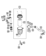 6106820AA - Fuel: Screw, Mounting for Ram: ProMaster 1500, ProMaster 2500, ProMaster 3500 Image