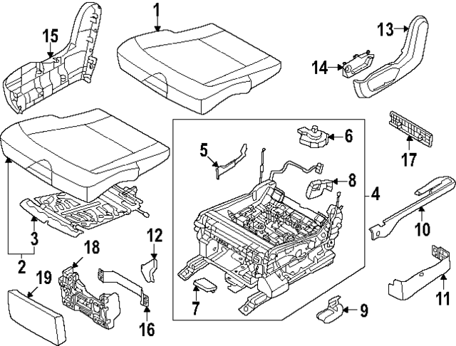 89043DO200DFS - : Inner Cover for Kia Image