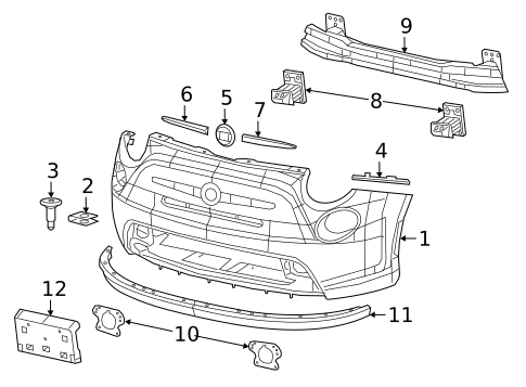 Bumper & Components - Front for 2019 Fiat 500 #0