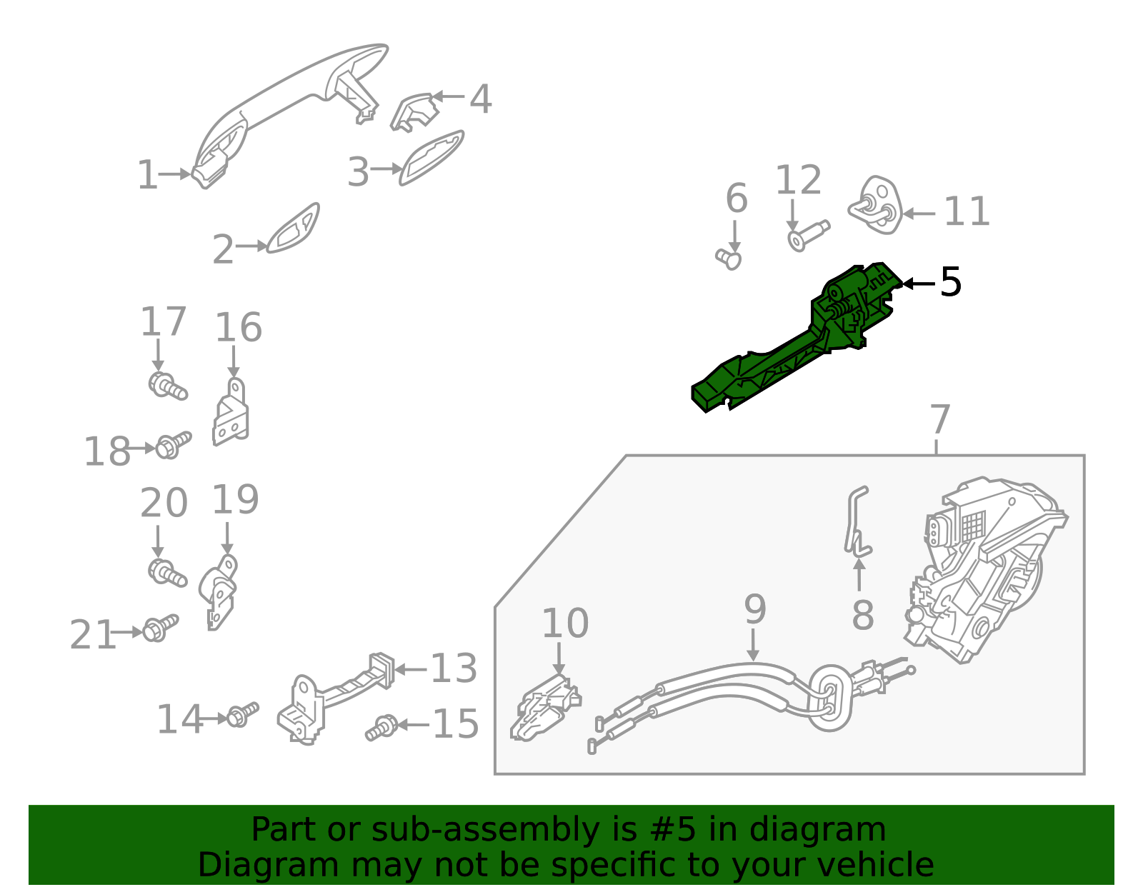 2019-2024 Kia Forte Handle Base - Driver's Side (LH) 82655-M6000