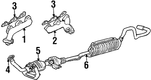 Exhaust Components for 1995 Ford Ranger | OEM Parts Online