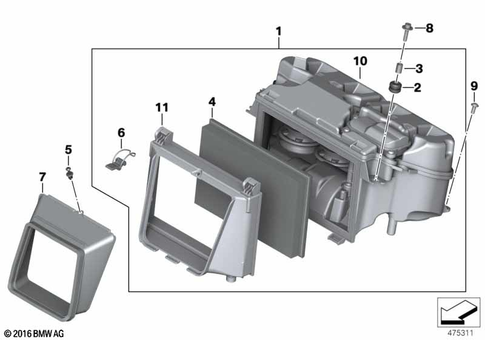 Intake Muffler for 2017 BMW-Motorrad S 1000 R #0