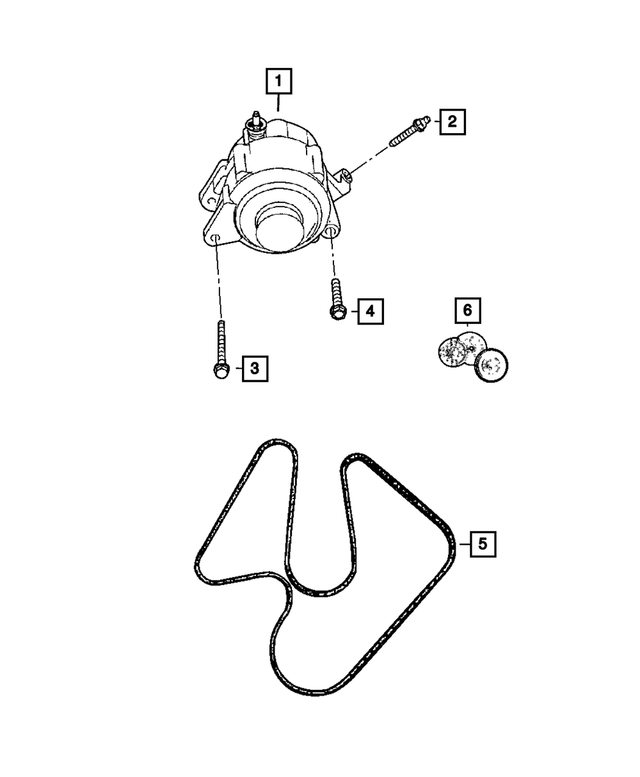 6504344 - Electrical: Hex Head Screw And Washer for Mopar Image image