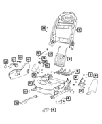 68328993AA - Interior Trim: Front Seat Cushion Mat for Jeep: Cherokee Image
