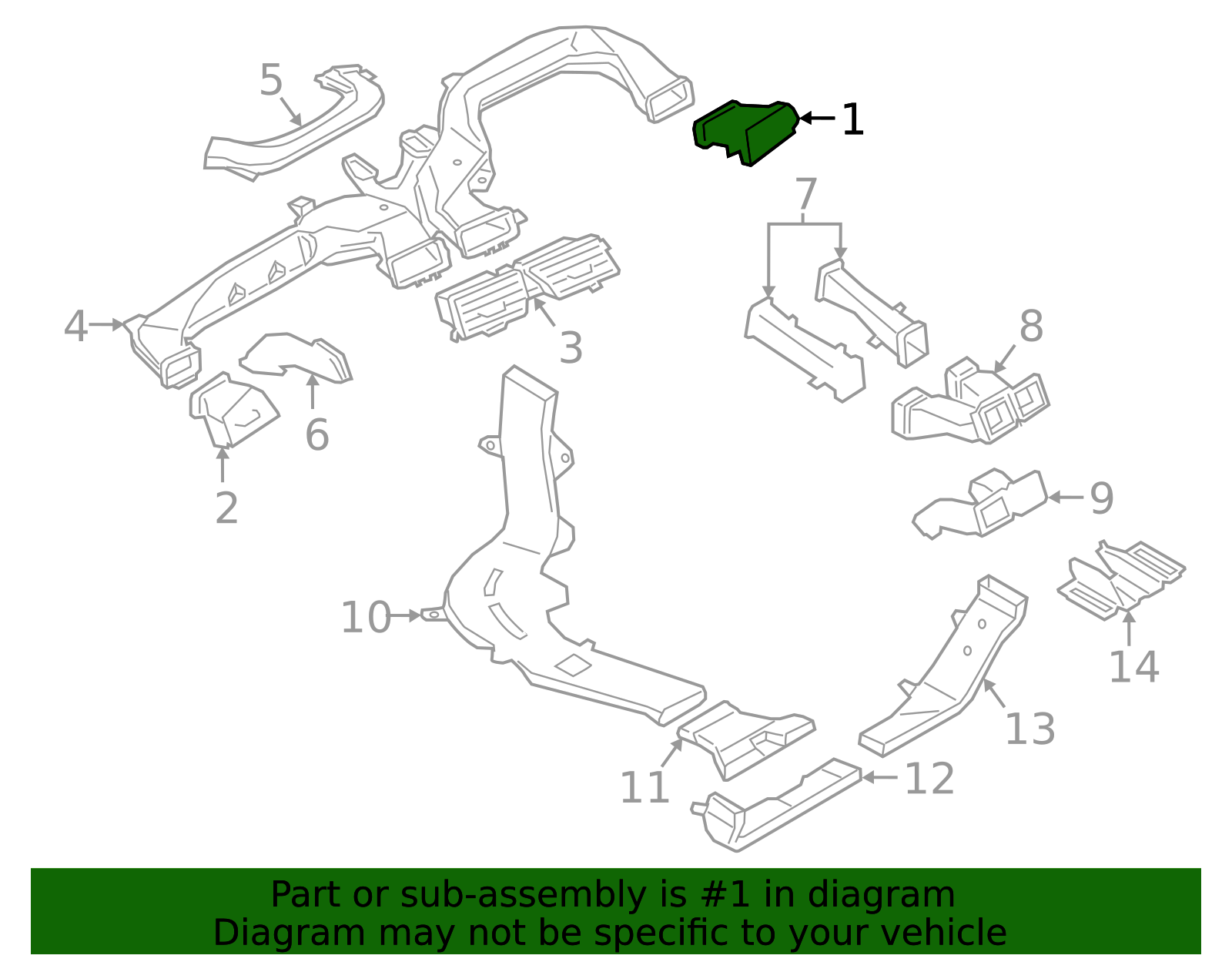 Dashboard Air Vent - Direct Airflow, OEM Style | AutoNation Parts
