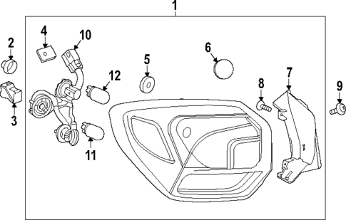 Tail Lamps for 2025 Buick Encore GX #0