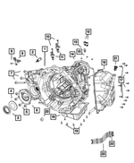 68008550AB - Automatic Transaxle 6 Speed: Transaxle Case for Mopar Image