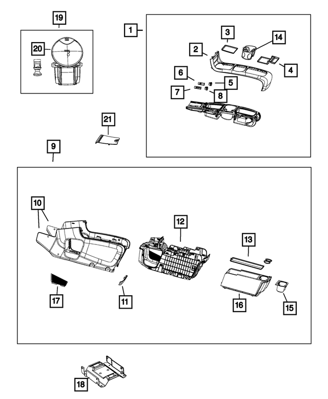 5PH04DX9AA - Interior Trim: Spare Tire Winch Cover for Mopar Image