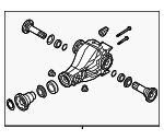 BC500044D - Suspension: Differential Assembly for Audi: A6, A6 Quattro, A7 Quattro, A8 Quattro, Q5, RS7, S5, S6, S7, S8, SQ5 Image