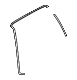 MR242360 - Body: Weatherstrip for Mitsubishi Image