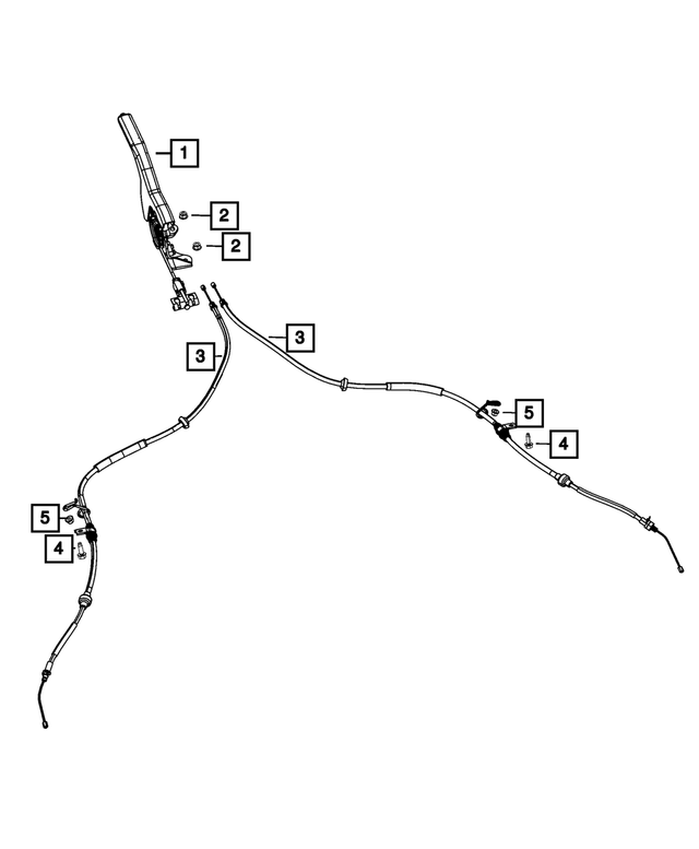 MB520849 - Brakes: Parking Brake Cable Clip for Chrysler: 200 | Dodge: Avenger, Caliber | Jeep: Compass, Patriot Image