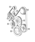 68058372AA - Cooling: Idler Pulley for Mopar Image