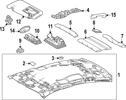 Interior Trim - Roof for 2025 Toyota Crown #0