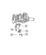 52019998 - Engine Mounting: Transmission Support Bracket And Insulator for Mopar Image