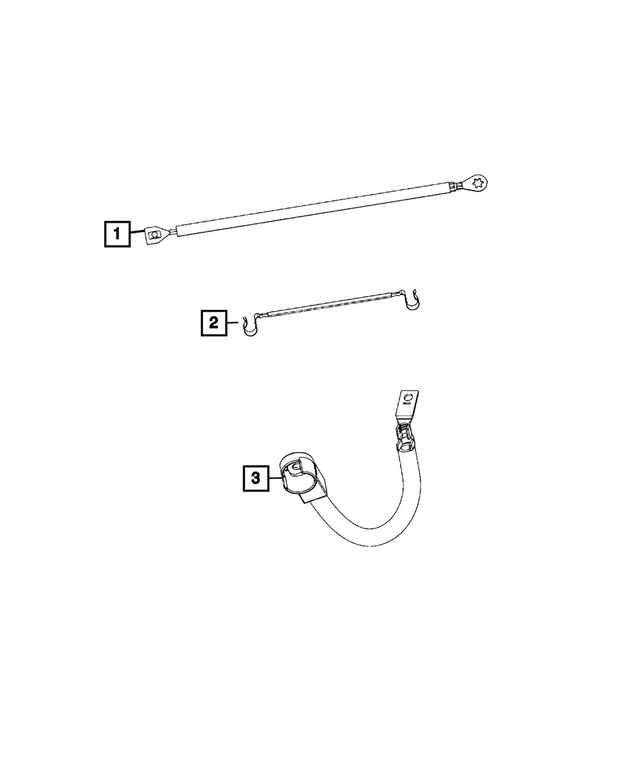 68606644AA - Electrical: Ground Strap for Mopar Image image