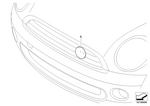 51130406752 - Retrofitting / Conversion / Accessories: Grill Badge for Mini Image