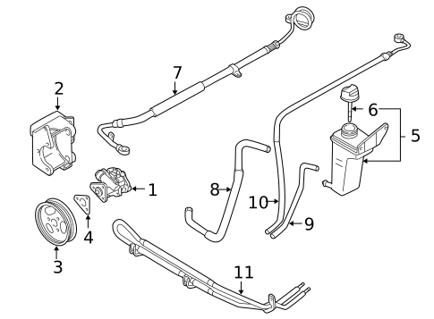Pump & Hoses for 2003 Volkswagen Passat #0