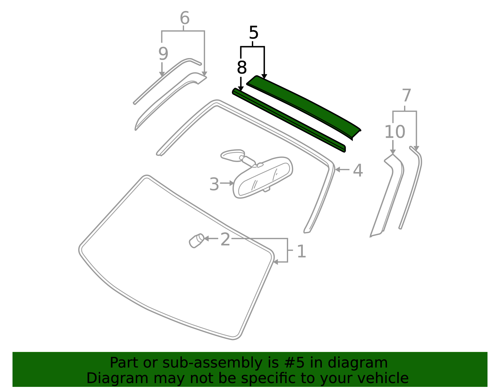 NE51-50-8X0D - Windshield Post Trim 2006-2008 Mazda MX-5 Miata