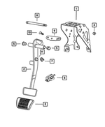 5273102AB - Service Brakes: Brake Pedal Bracket for Chrysler: PT Cruiser | Dodge: Neon Image