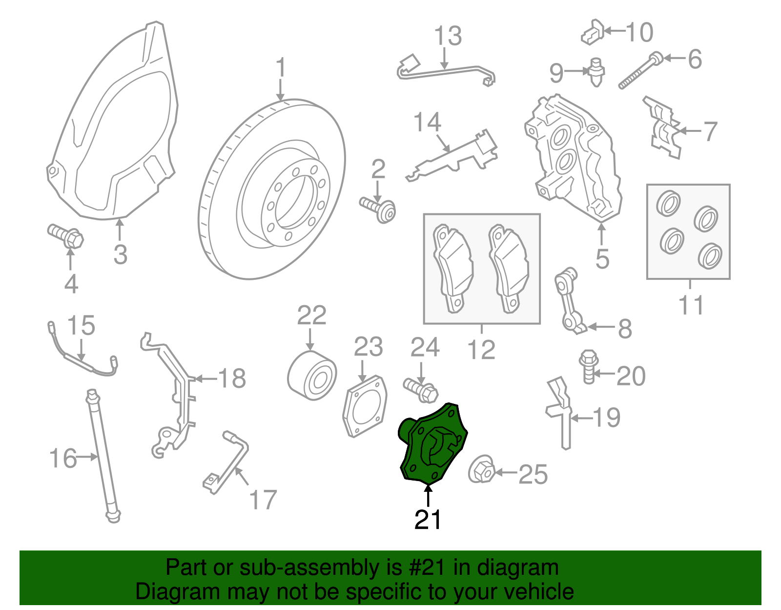 Front Hub - Porsche (9P1-407-615)