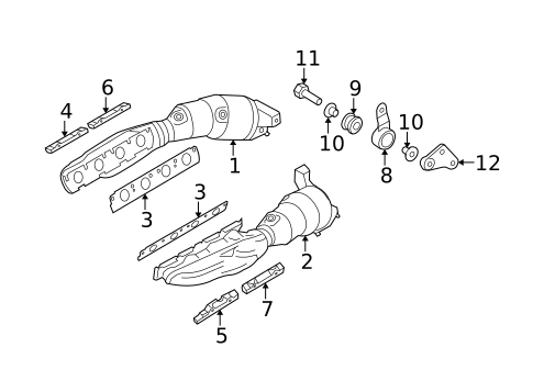 Exhaust Manifold for 2007 Audi A6 Quattro #0