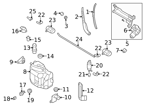 Wiper & Washer Components for 2008 Audi R8 #0