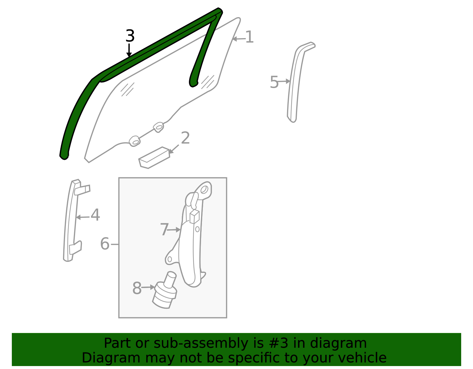 Run Channel Part 83530-4D000 - Run Channel 2006-2014 Kia Sedona | Kia.Parts Store