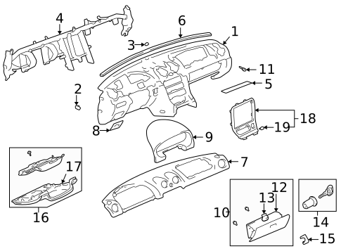 Instrument Panel for 1999 Mazda Miata #0