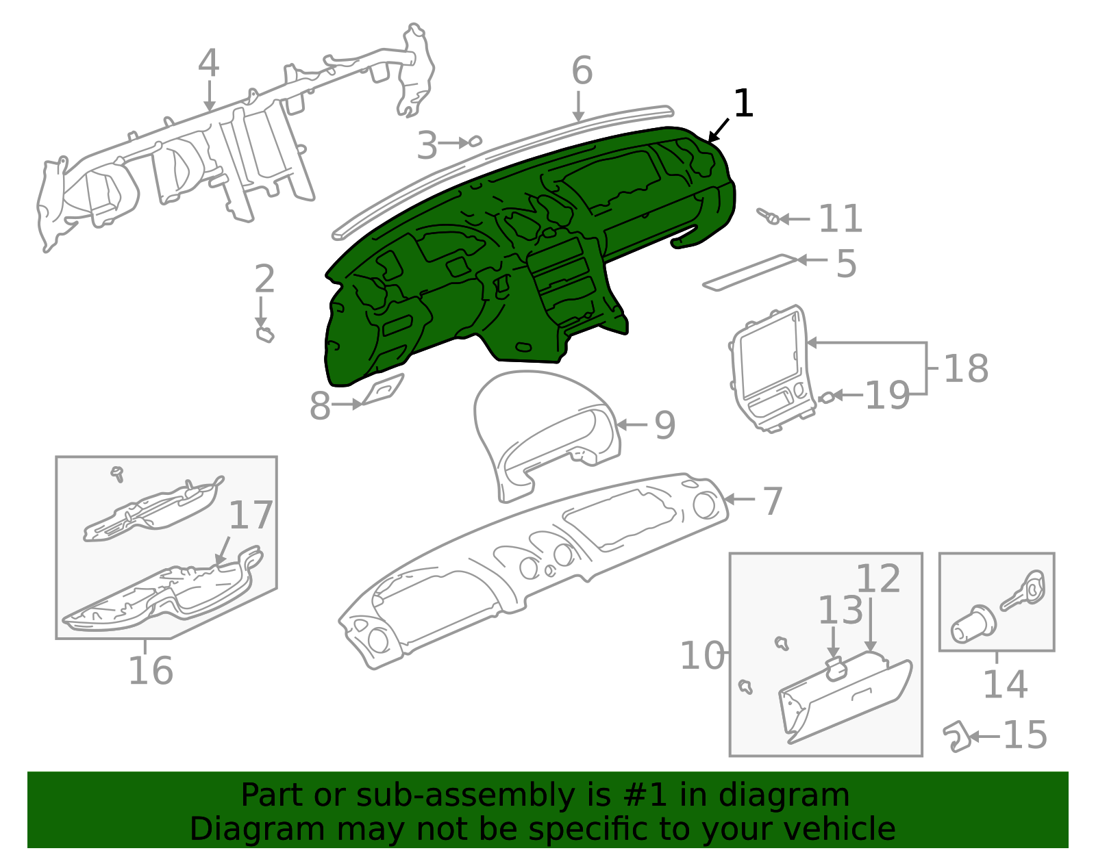 NC10-60-401D-21 - Instrument Panel - 1999-2003 Mazda Miata | Mazda