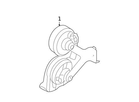 Horn for 2010 Ford Edge #0