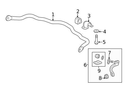 Stabilizer Bar & Components for 2016 Acura RLX #0