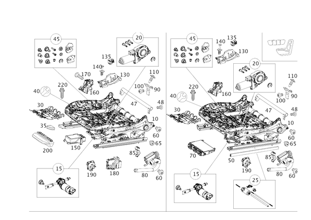 9105203 - Driver Seat: Height Adjustment for Mercedes-Benz Image image
