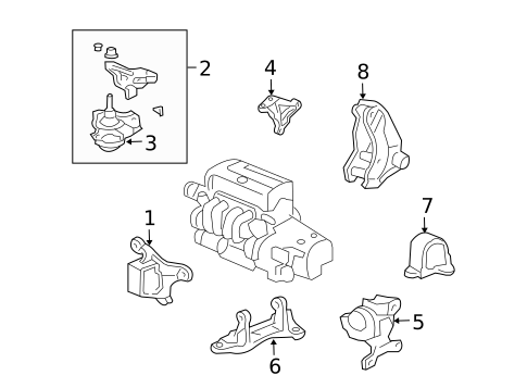 Mounts for 2003 Honda Civic #4