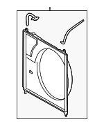 167110S011 - Cooling System: Shroud Assembly for Toyota: Sequoia, Tundra Image
