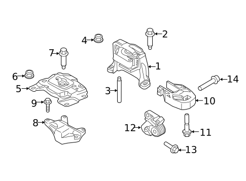 Engine & Trans Mounting for 2022 Ford Transit Connect #0