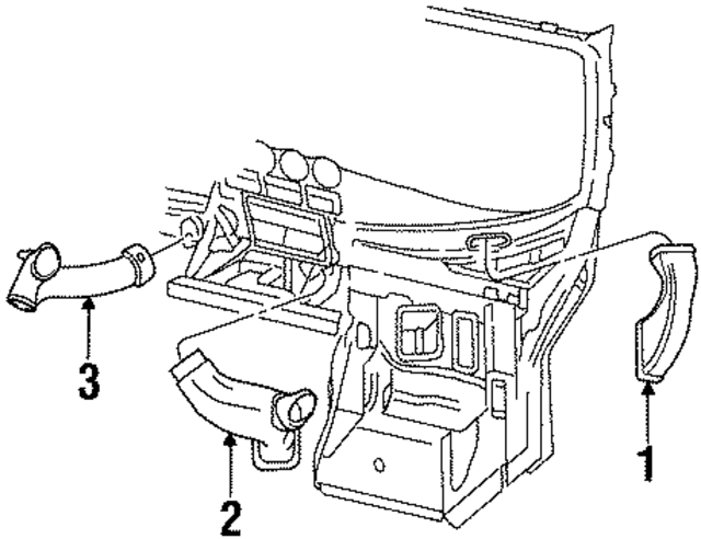 4848764 - Body: Defroster Duct for Mopar Image