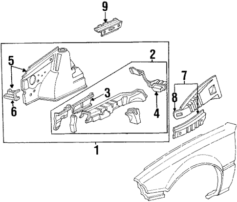 Inner Structure & Rails for 1985 Honda Civic #0