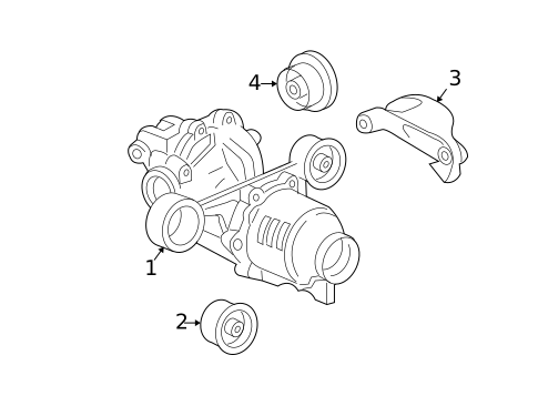 Axle & Differential for 2006 Pontiac Torrent #0