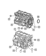 5183906AH - 2.4L Gas; Engine: Short Block Engine for Mopar Image