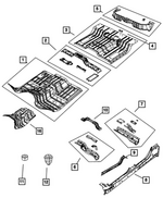 68592984AE - Body Sheet Metal Except Doors: Front Floor Pan for Mopar Image