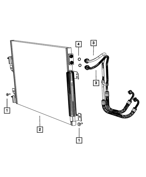 Transmission Oil Cooler, and Lines for 2012 Dodge Caliber #0