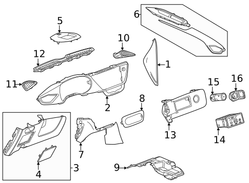 Instrument Panel Components for 2025 Buick Encore GX #2