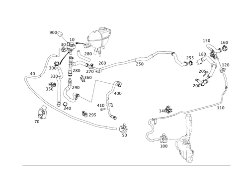 Heating Water Line for 2015 Mercedes-Benz E63 AMG #0